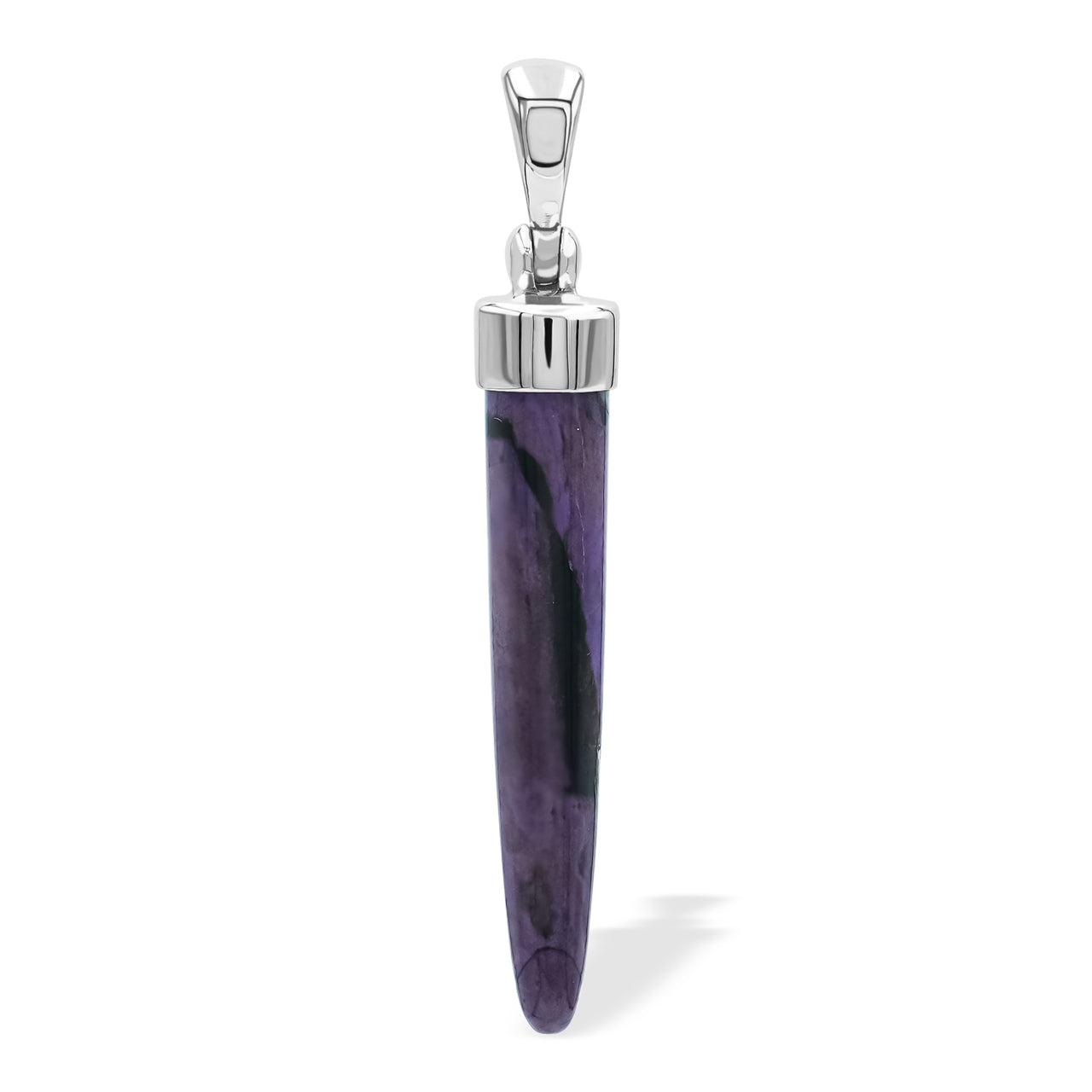 Starborn Sugilite Drop Pendant in Sterling Silver