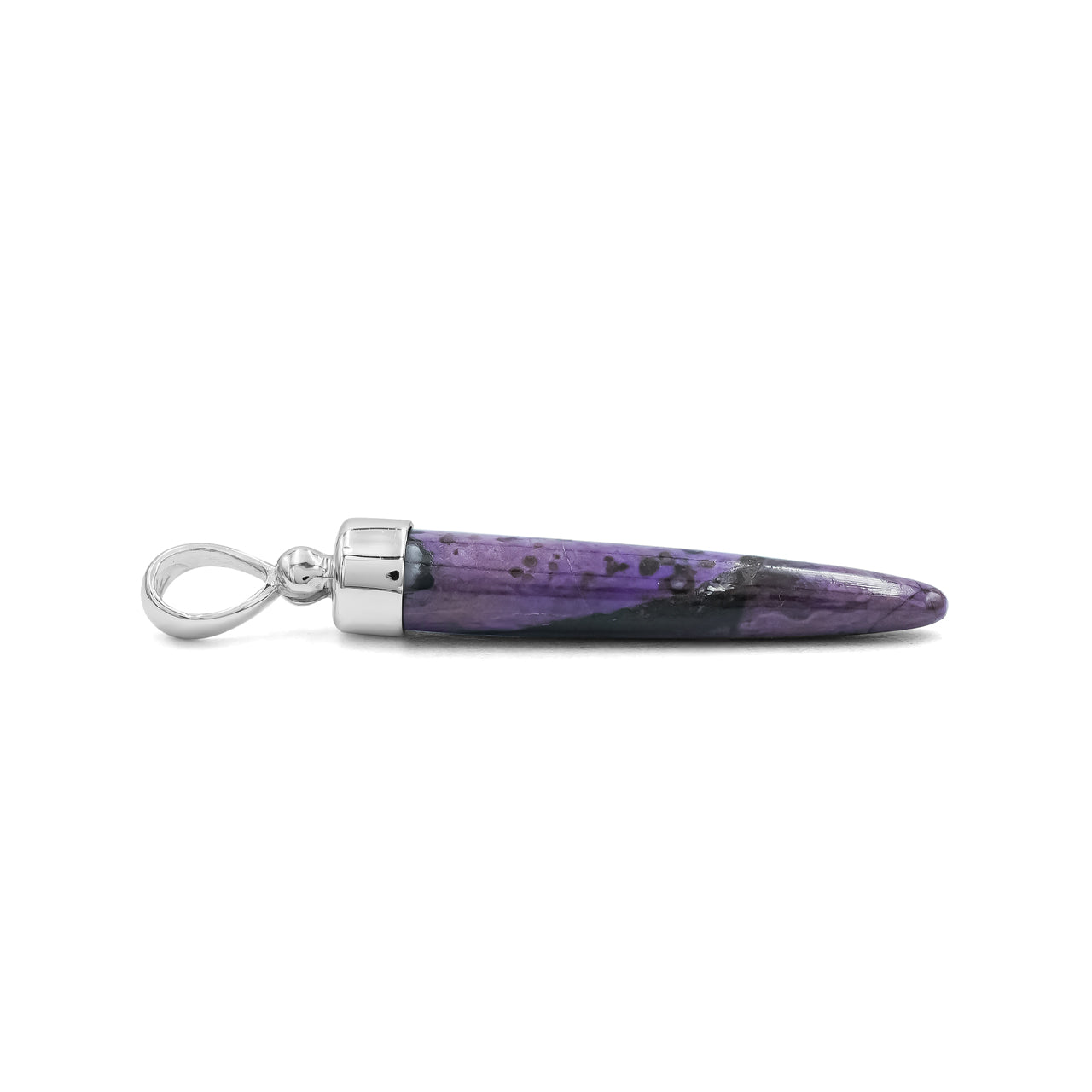 Starborn Sugilite Drop Pendant in Sterling Silver