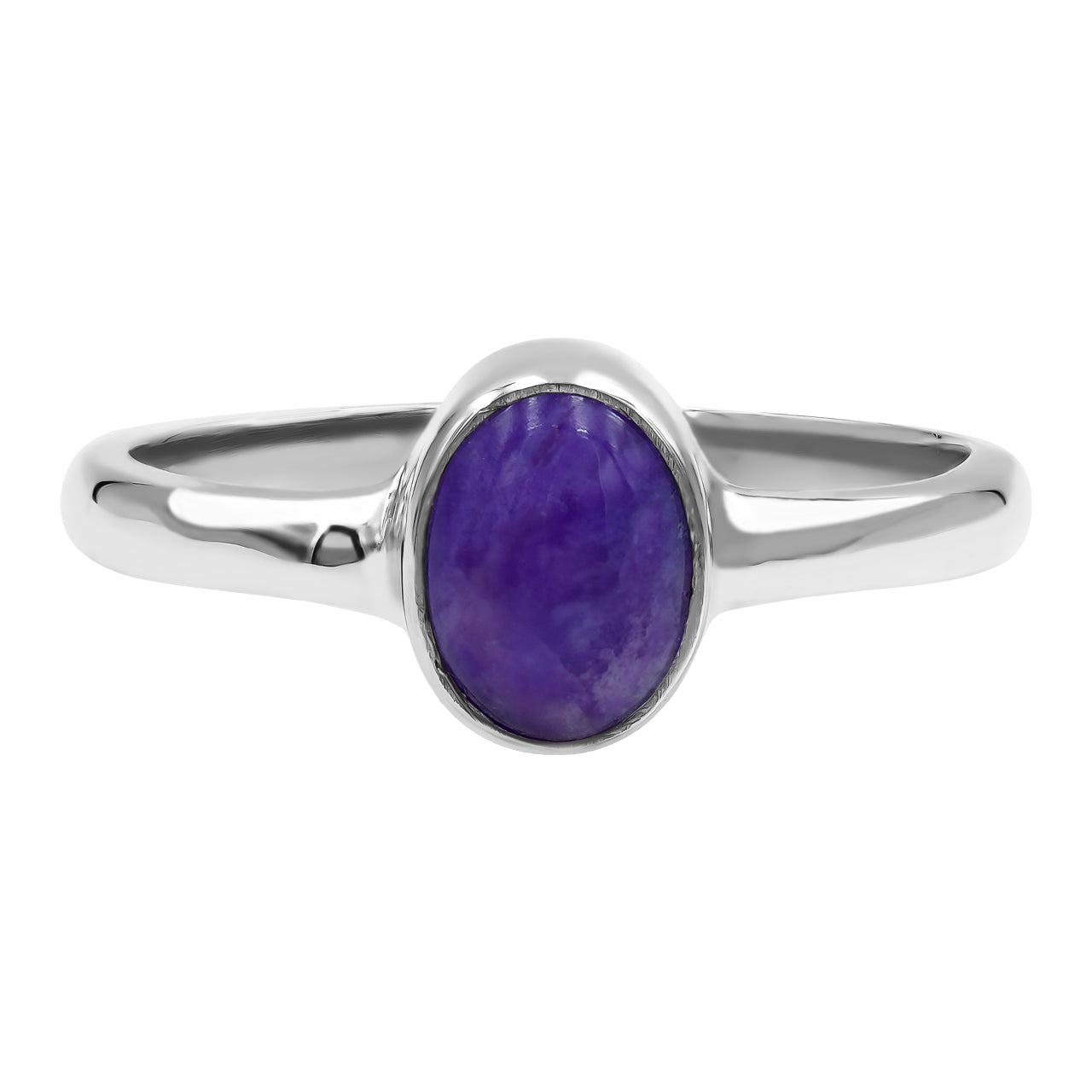 Starborn Sugilite Oval 8mm Ring in Sterling Silver