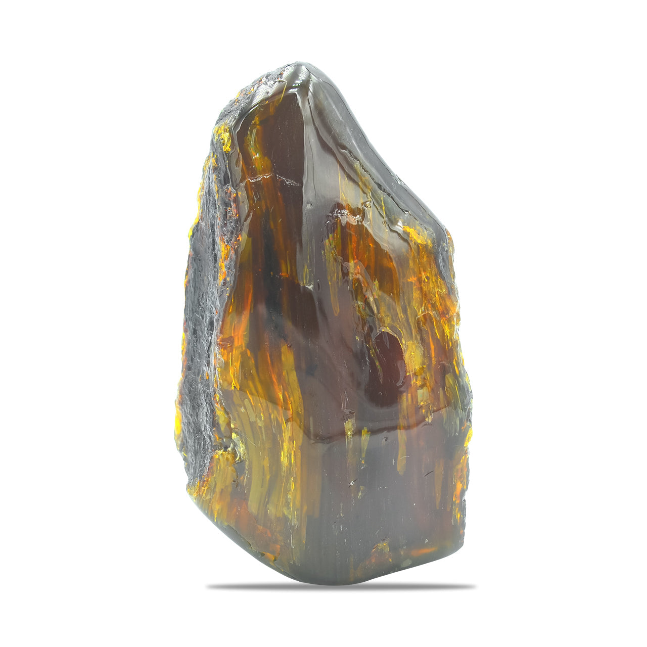 Starborn Polished Lion's Mane Sumatra Amber Collector (130-150 grams) - 1 Piece