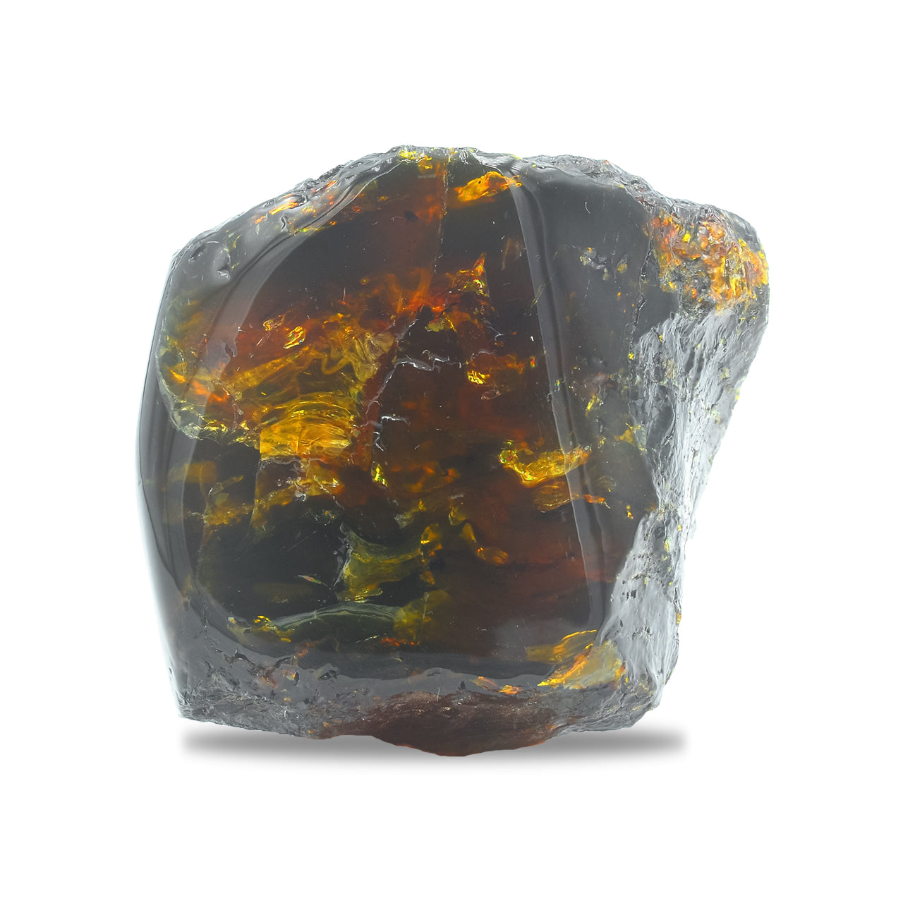 Starborn Polished Lion's Mane Sumatra Amber Collector (130-150 grams) - 1 Piece