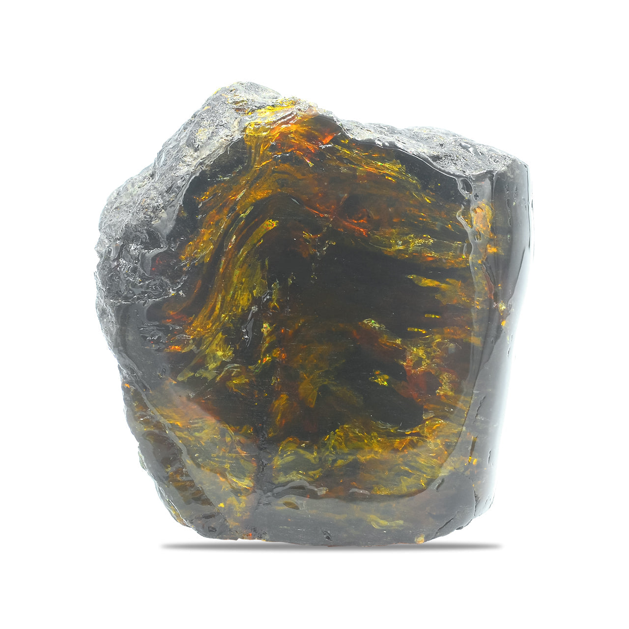 Starborn Polished Lion's Mane Sumatra Amber Collector (180-200 grams) - 1 Piece