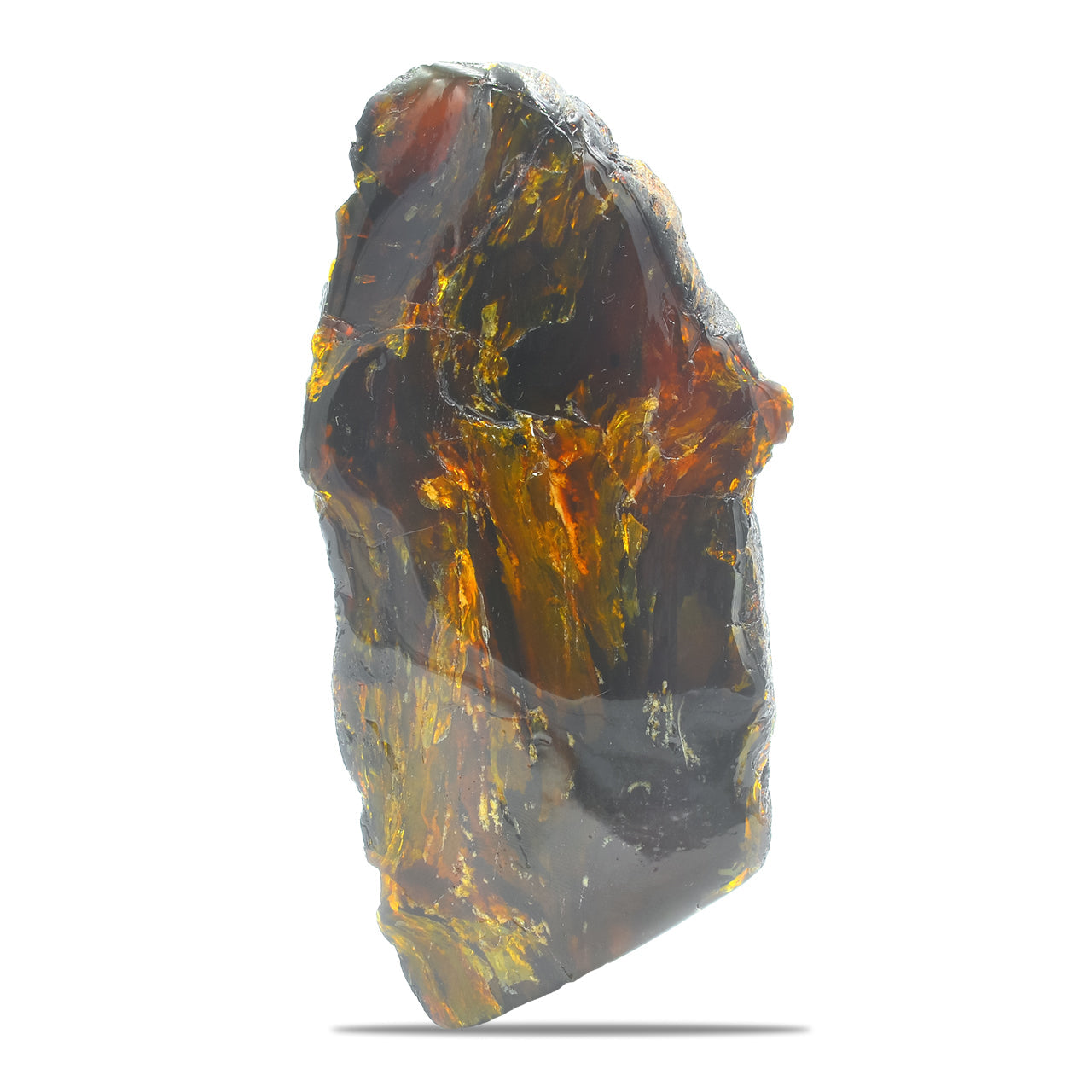 Starborn Polished Lion's Mane Sumatra Amber Collector (180-200 grams) - 1 Piece