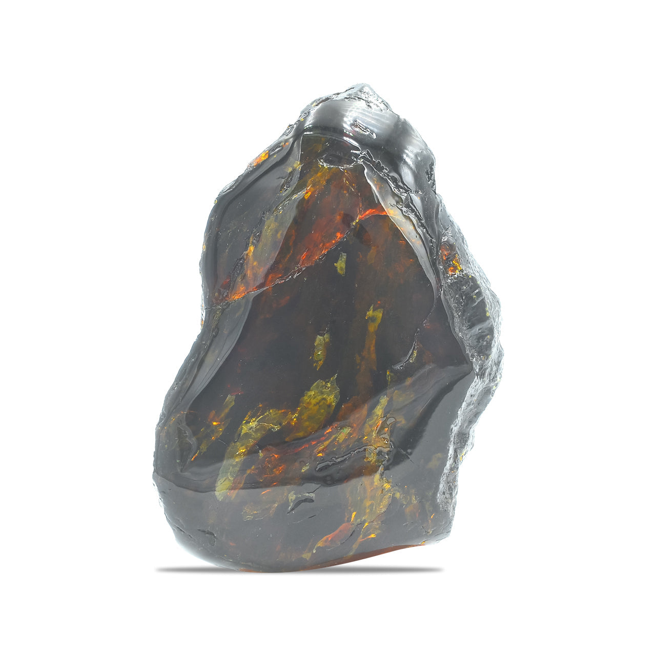 Starborn Polished Lion's Mane Sumatra Amber Collector (180-200 grams) - 1 Piece