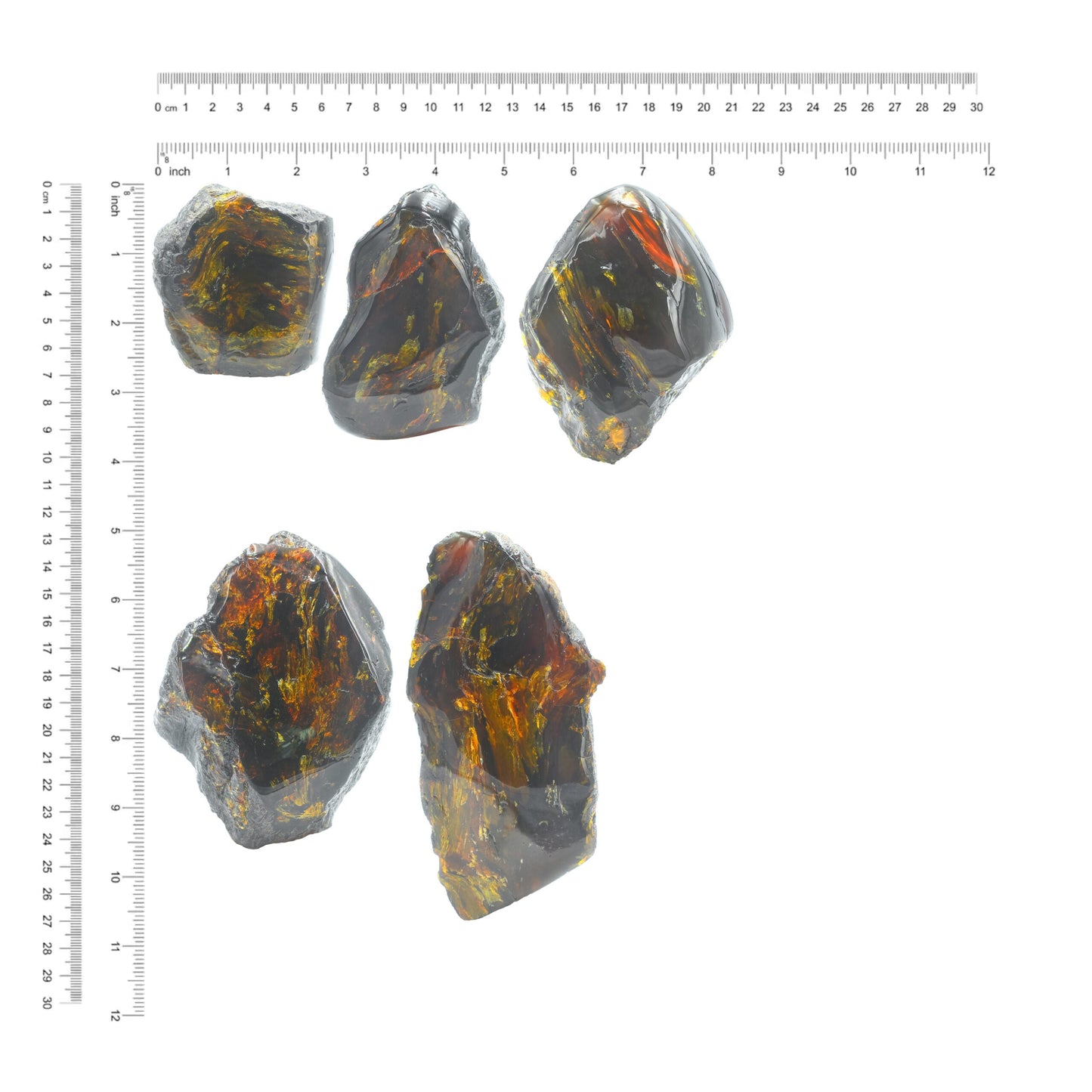Starborn Polished Lion's Mane Sumatra Amber Collector (180-200 grams) - 1 Piece