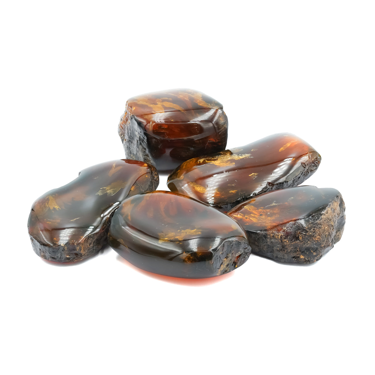 Starborn Polished Lion's Mane Sumatra Amber Collector (10-15 grams) - 1 Piece