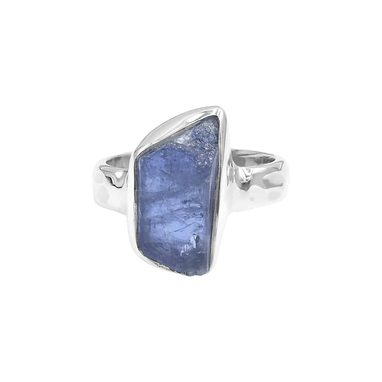Starborn Tanzanite Bezeled Crystal Ring in Sterling Silver