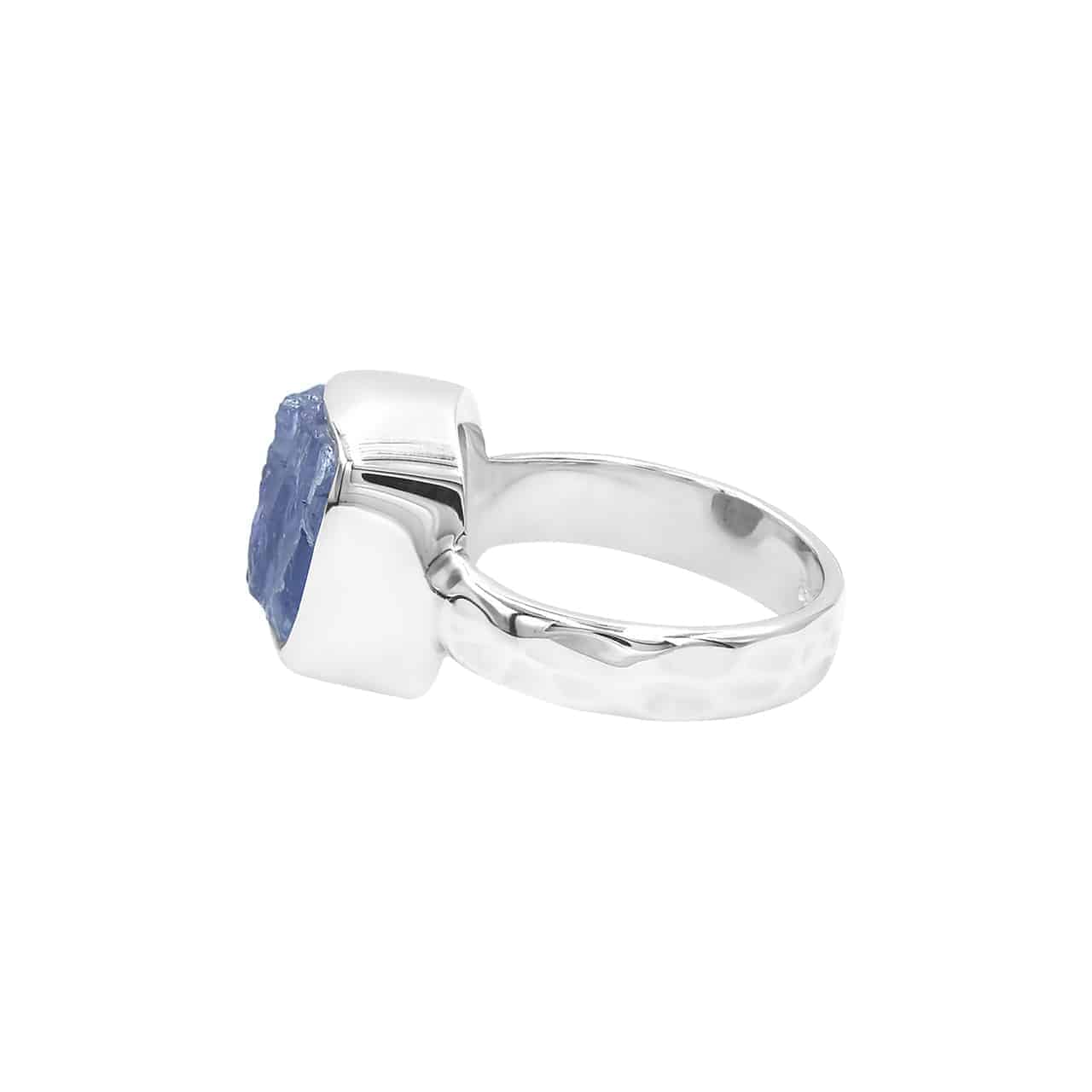 Starborn Tanzanite Bezeled Crystal Ring in Sterling Silver