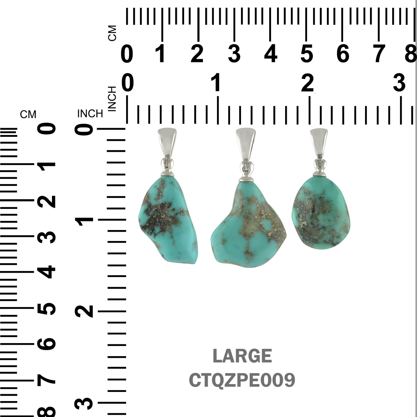 Starborn Campitos Turquoise Pendant in Sterling Silver
