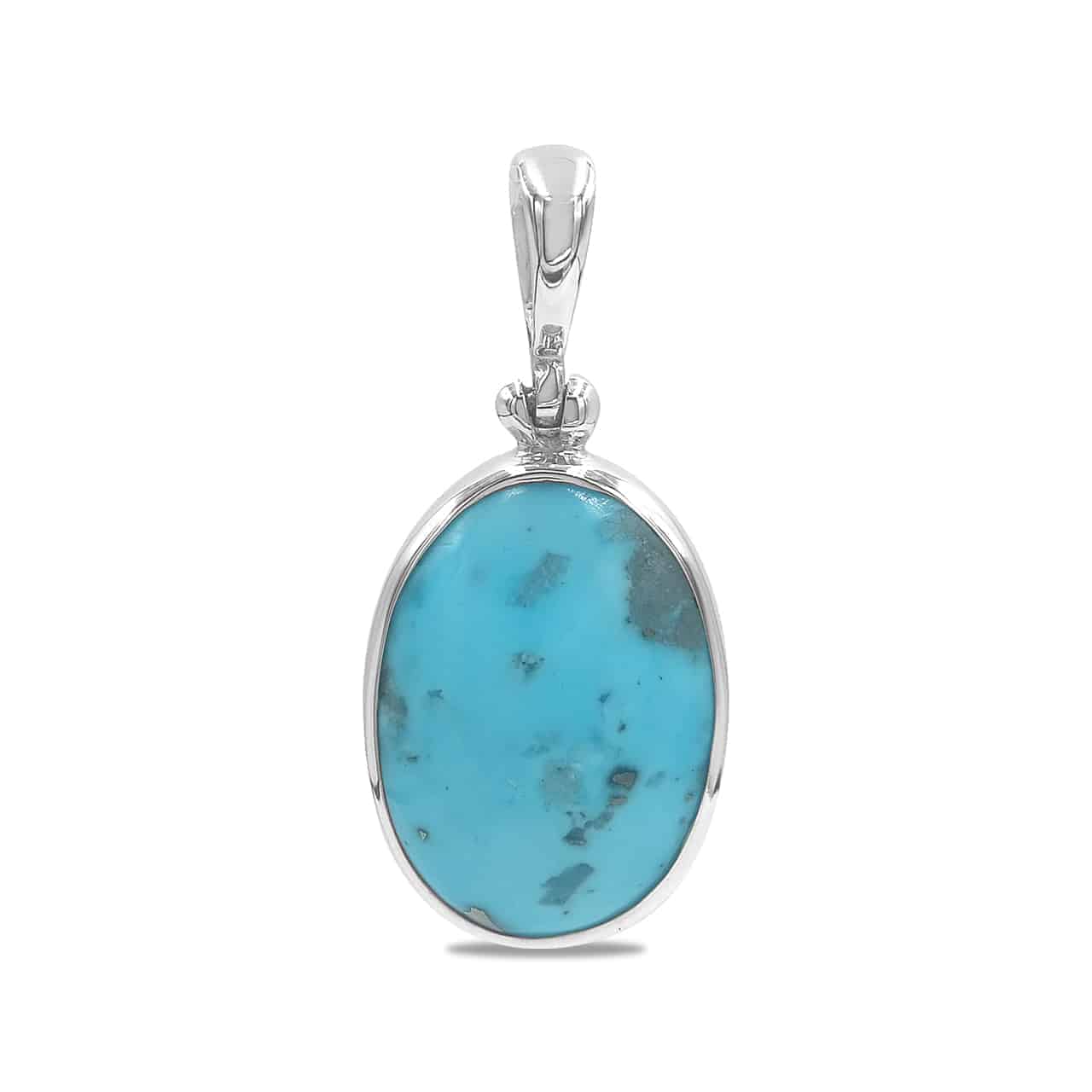 Starborn Persian Turquoise Pendant in Sterling Silver
