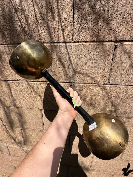 Double Brass Singing Bell - Third Eye & Solar Plexus
