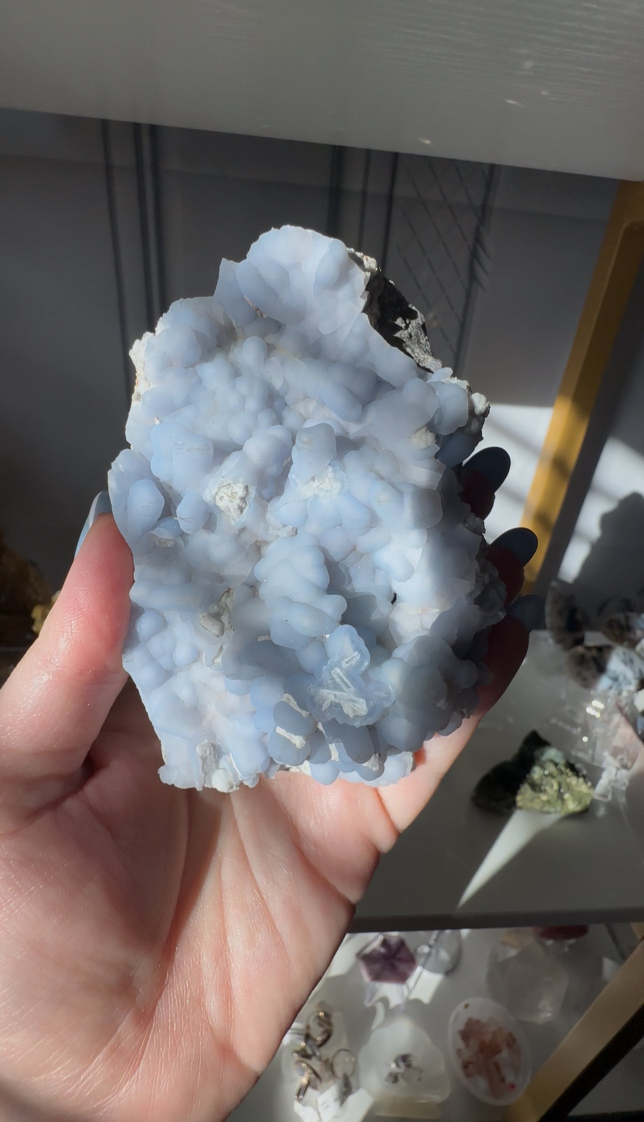 Bubbly Blue Chalcedony
