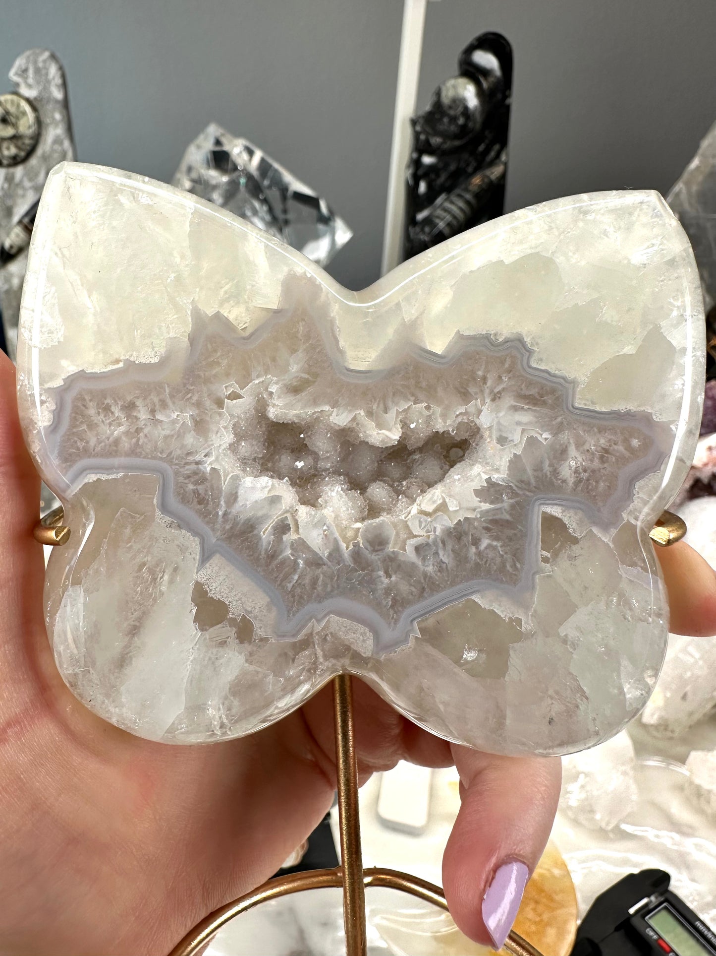 Druzy Agate Butterfly