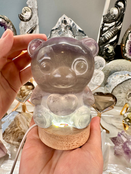 Fluorite Bear Night Light - Susie