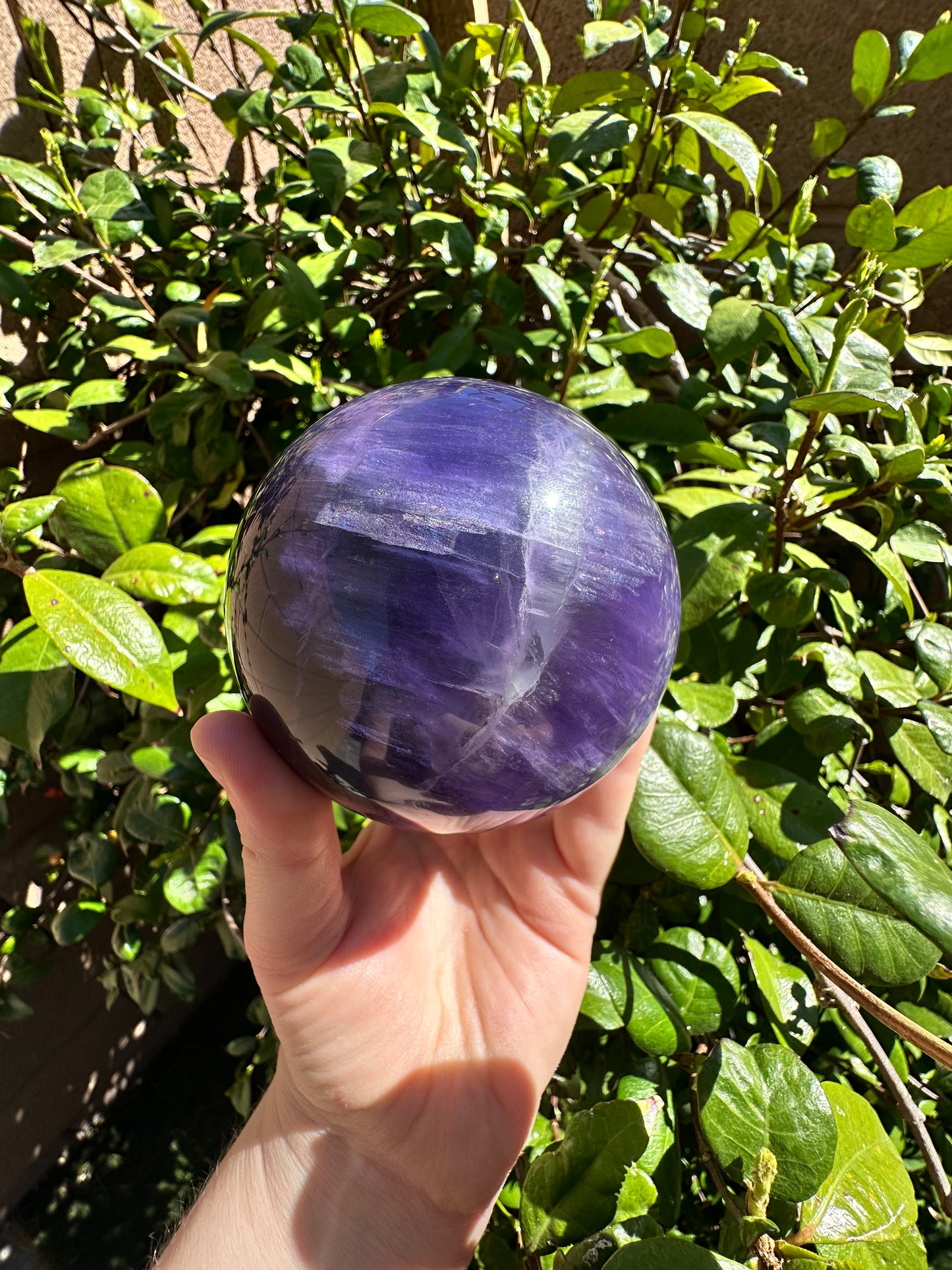 Vibrant Purple Fluorite Sphere