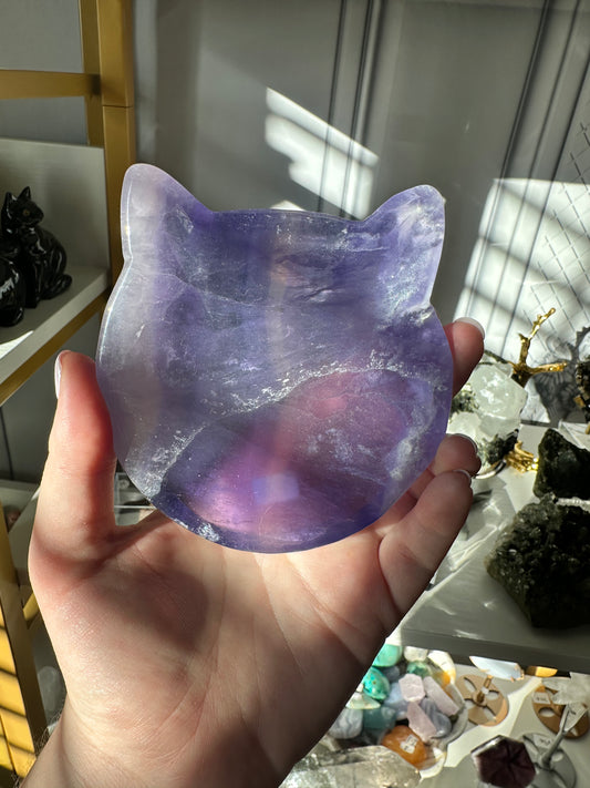 Fluorite Kitty Bowl B