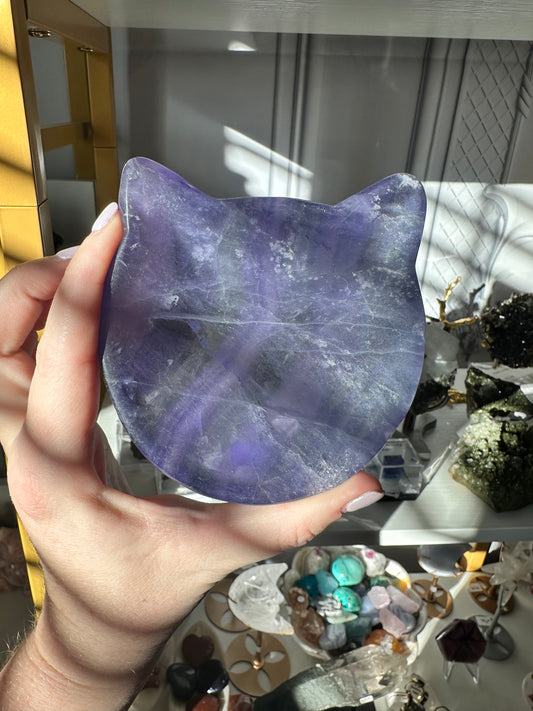 Fluorite Kitty Bowl A