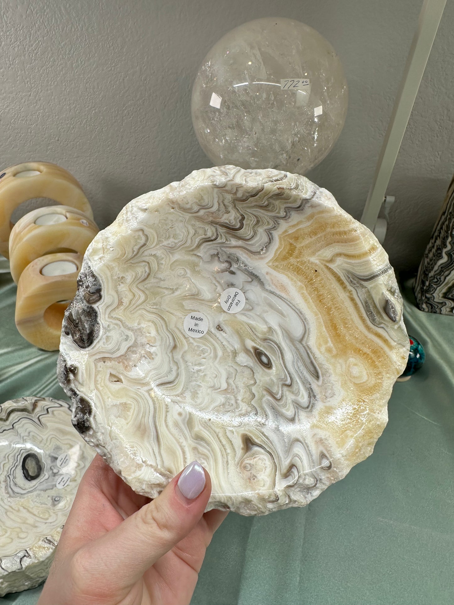 Banded Calcite Bowl C