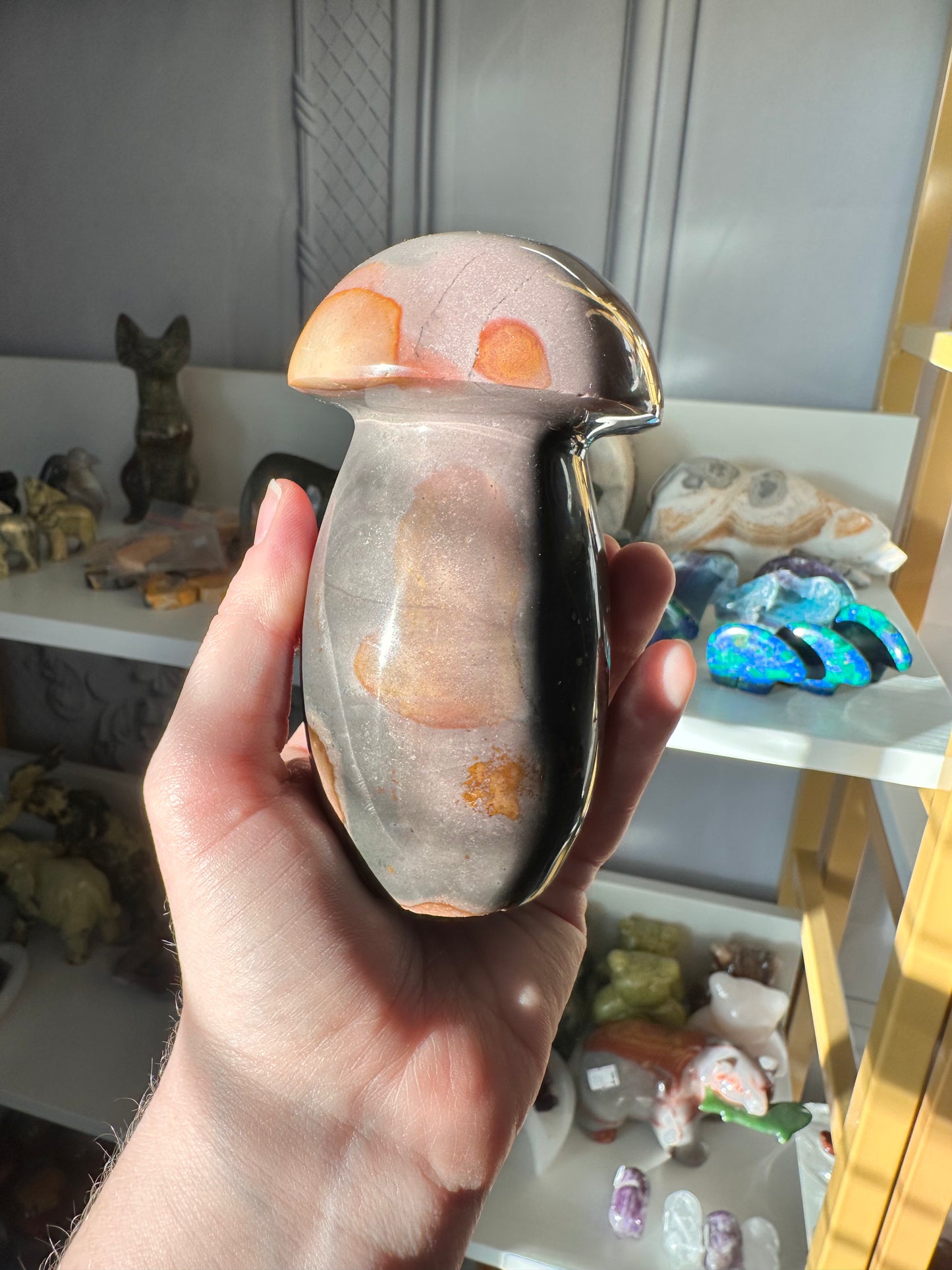 Polychrome Jasper Mushroom