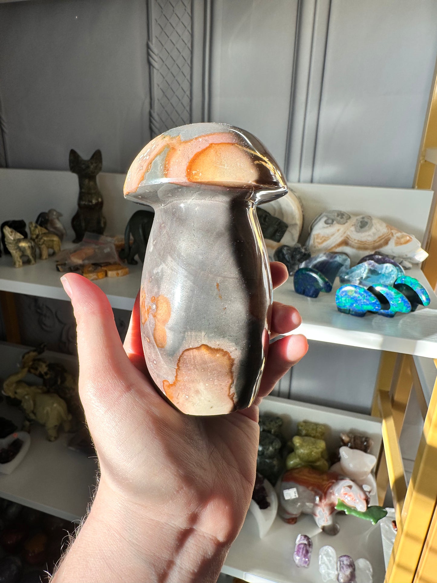 Polychrome Jasper Mushroom