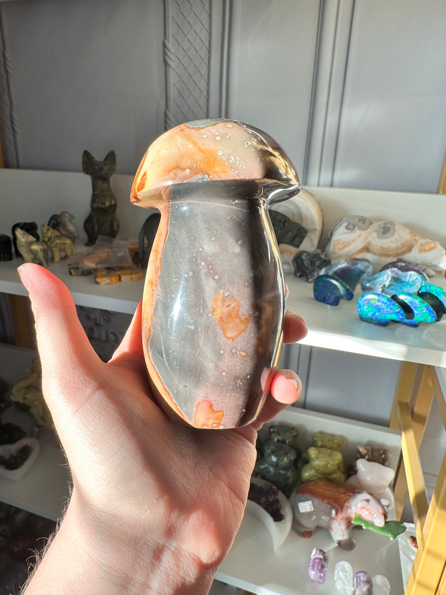 Polychrome Jasper Mushroom