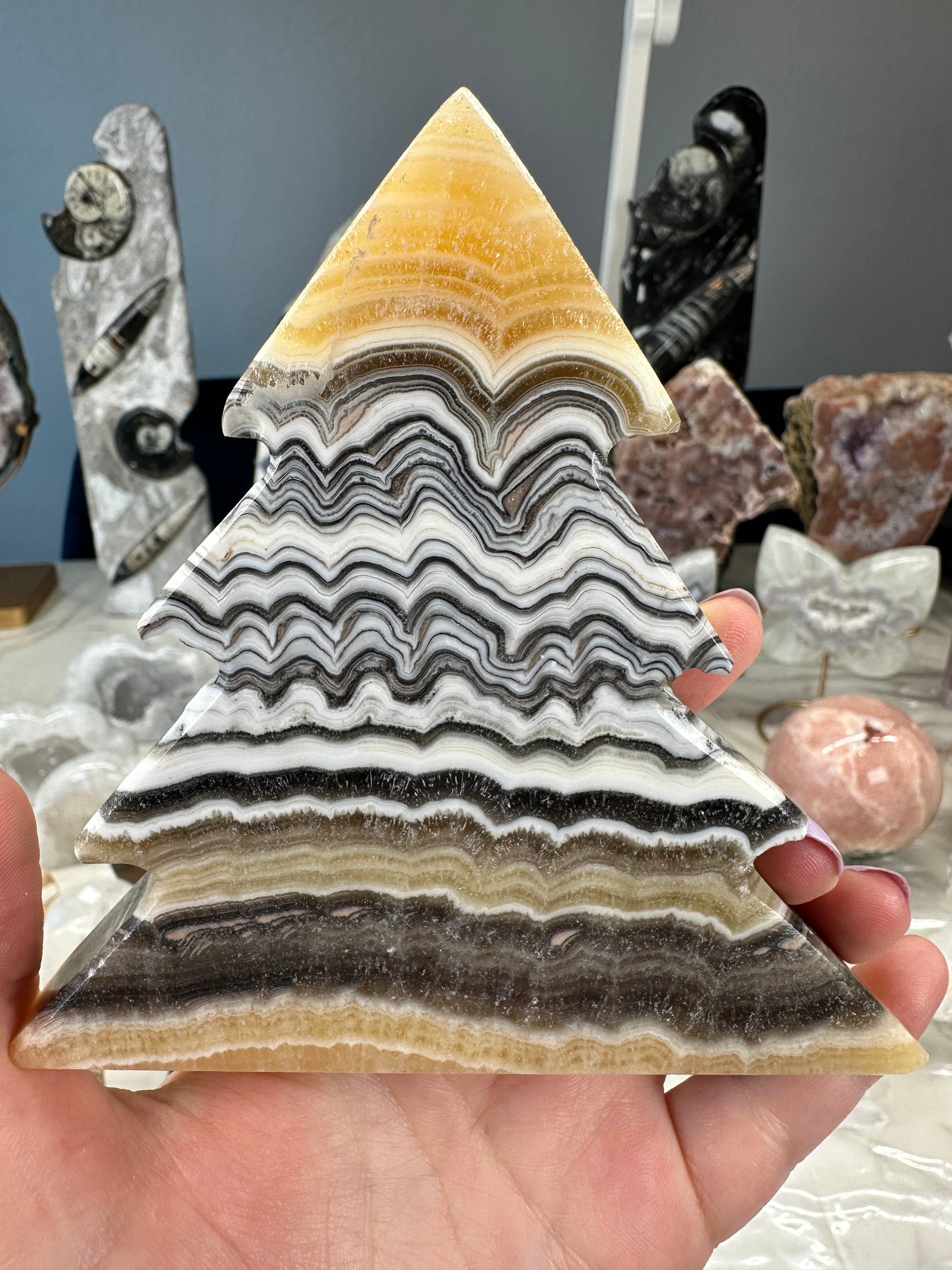 Banded Calcite Rocks Banded Calcite Tree – Atlantis Rising Crystals