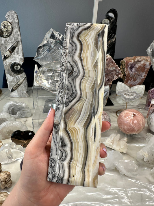 Banded Calcite Incense Holder Y