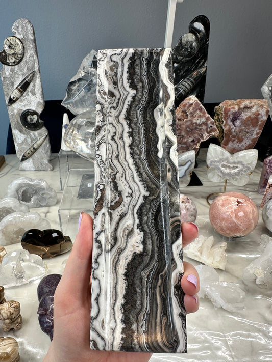 Banded Calcite Incense Holder C