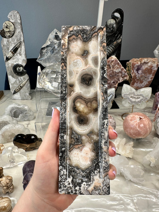 Banded Calcite Incense Holder B