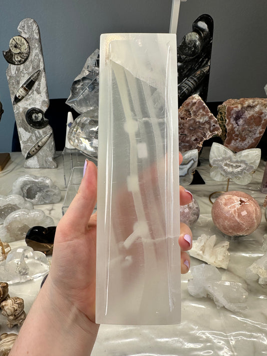 White Calcite Incense Holder D