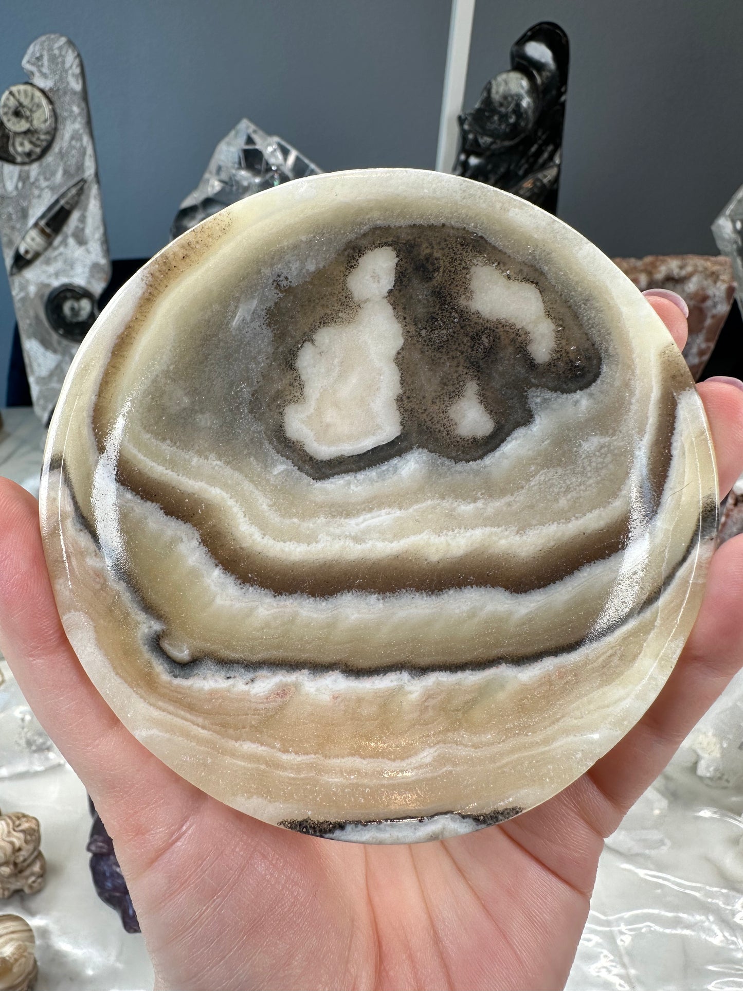 Banded Calcite Bowl E