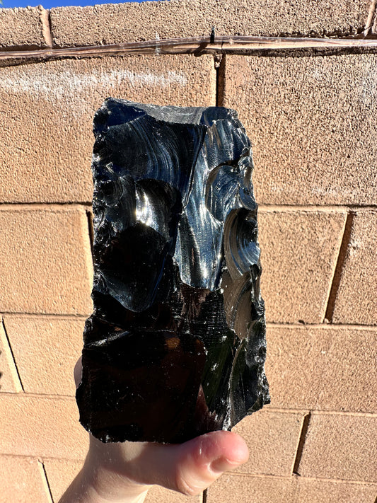 Raw Black Obsidian
