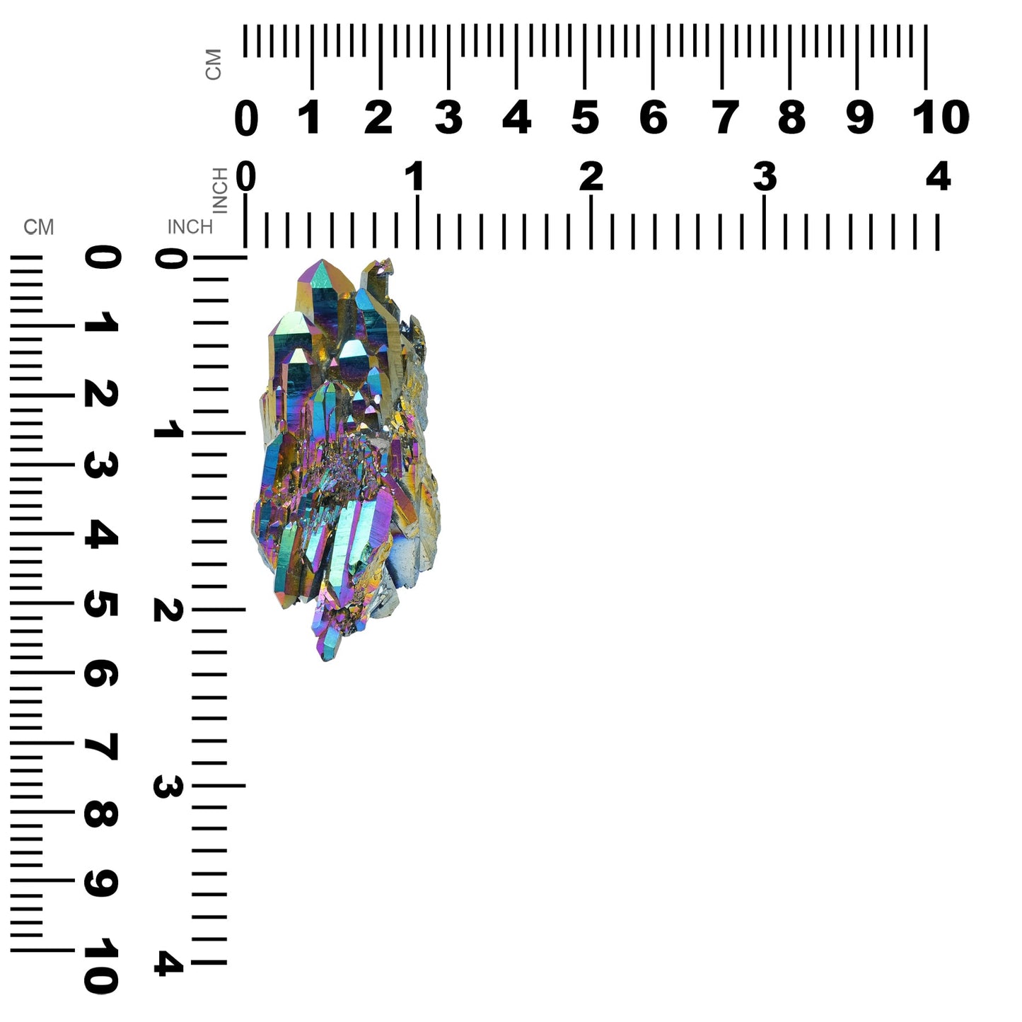 Starborn Rainbow Titanium Quartz Cluster Collector's Corner Specimen 210.5ct - 1 Piece