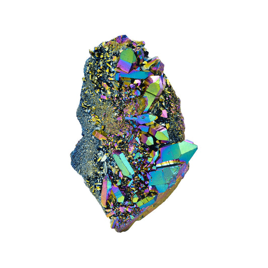Starborn Rainbow Titanium Quartz Crystal Cluster Collector's Corner Specimen 435ct - 1 Piece