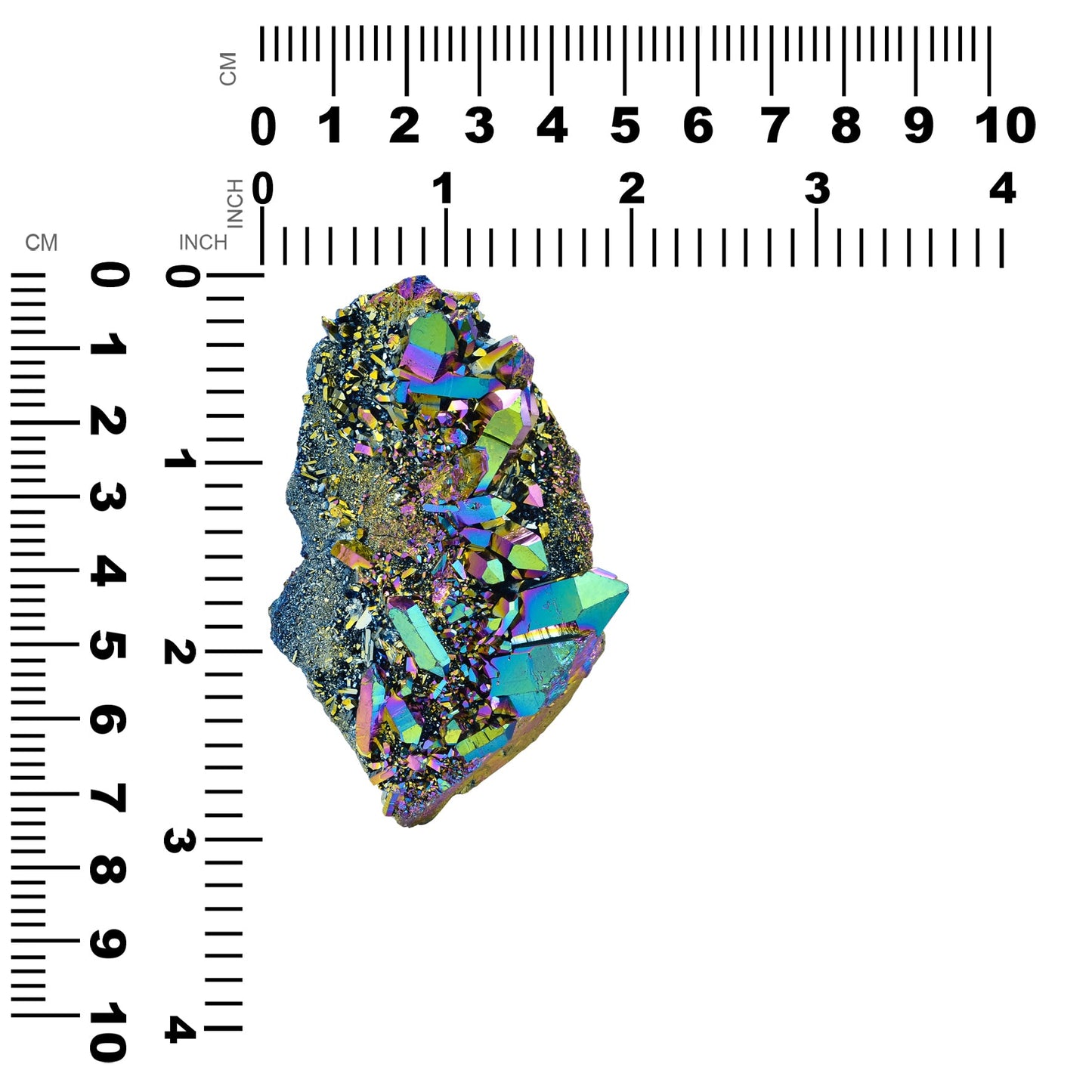 Starborn Rainbow Titanium Quartz Crystal Cluster Collector's Corner Specimen 435ct - 1 Piece