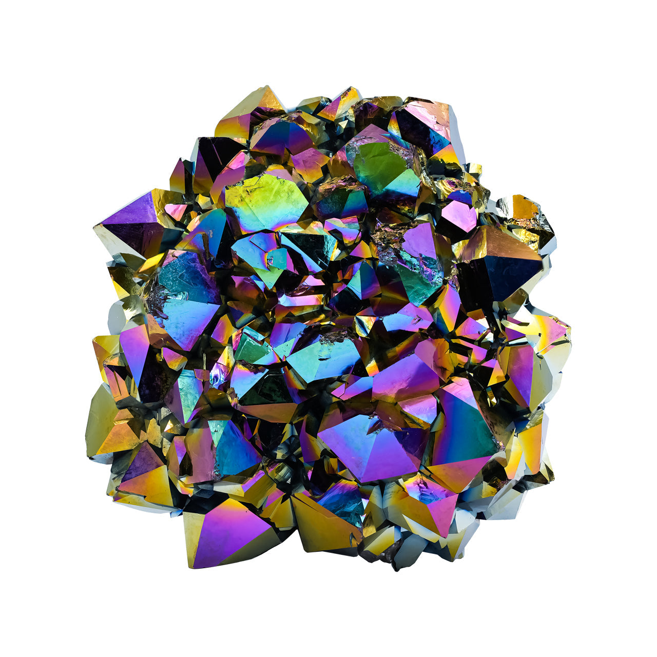 Starborn Rainbow Titanium Quartz Crystal Cluster 1,082.5 cts - 1 Piece