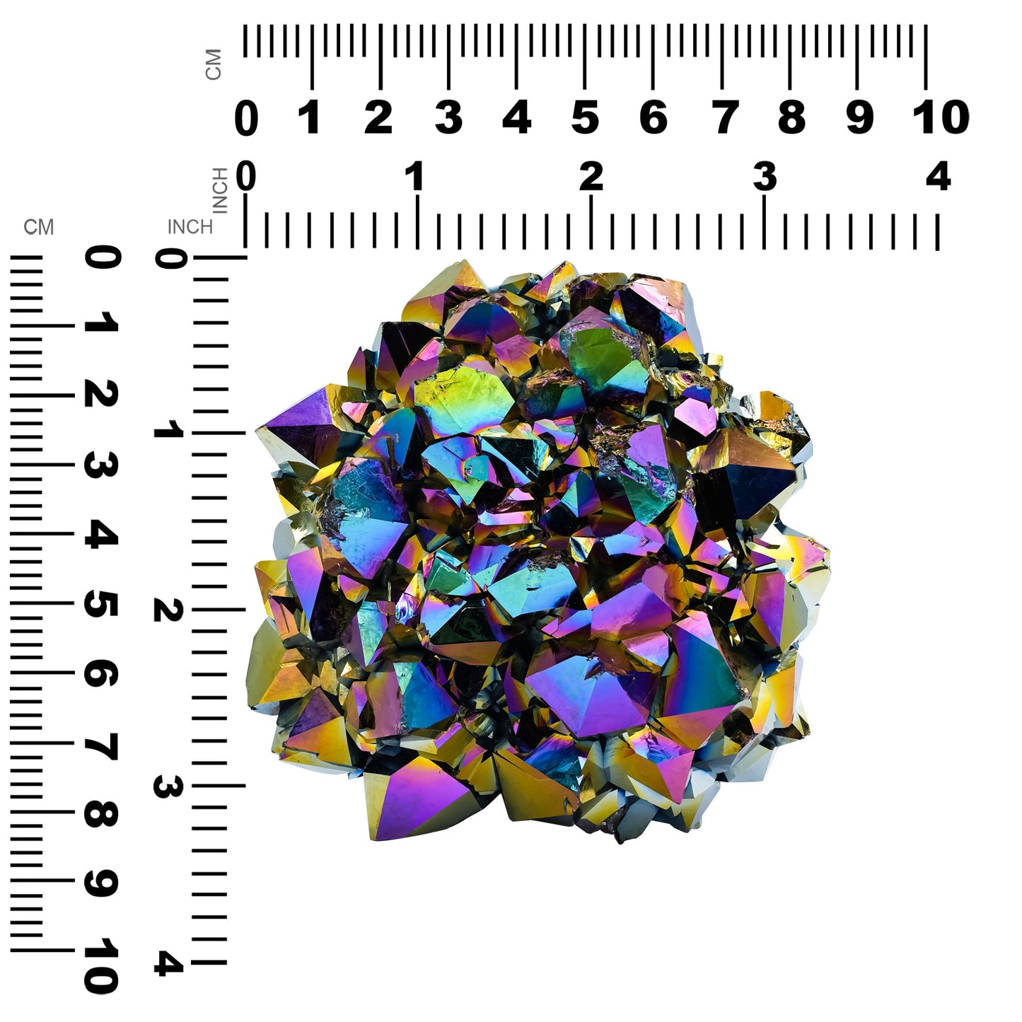 Starborn Rainbow Titanium Quartz Crystal Cluster 1,082.5 cts - 1 Piece