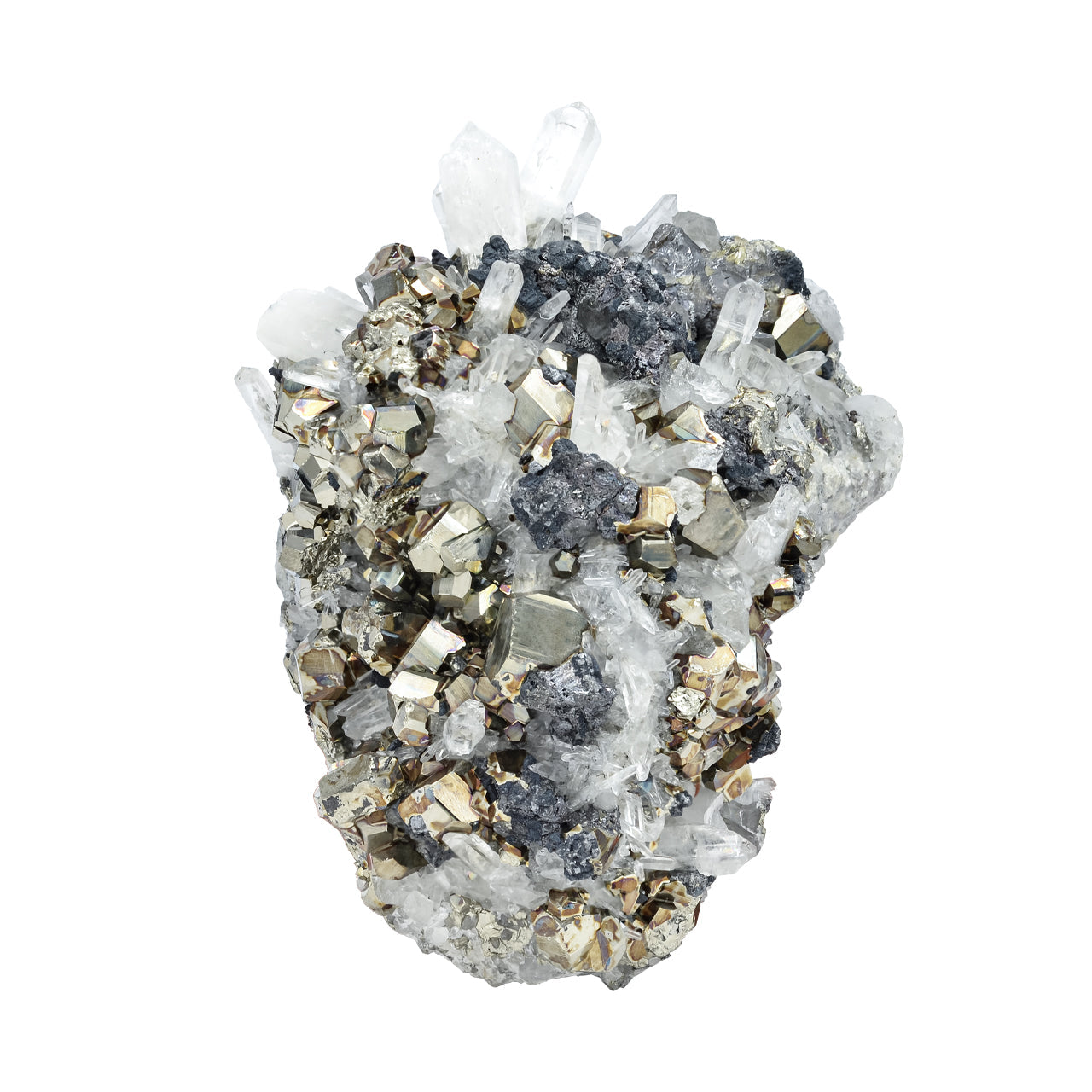 Starborn Pyrite in Quartz Crystal Collector's Corner Specimen 4,067 cts - 1 Piece