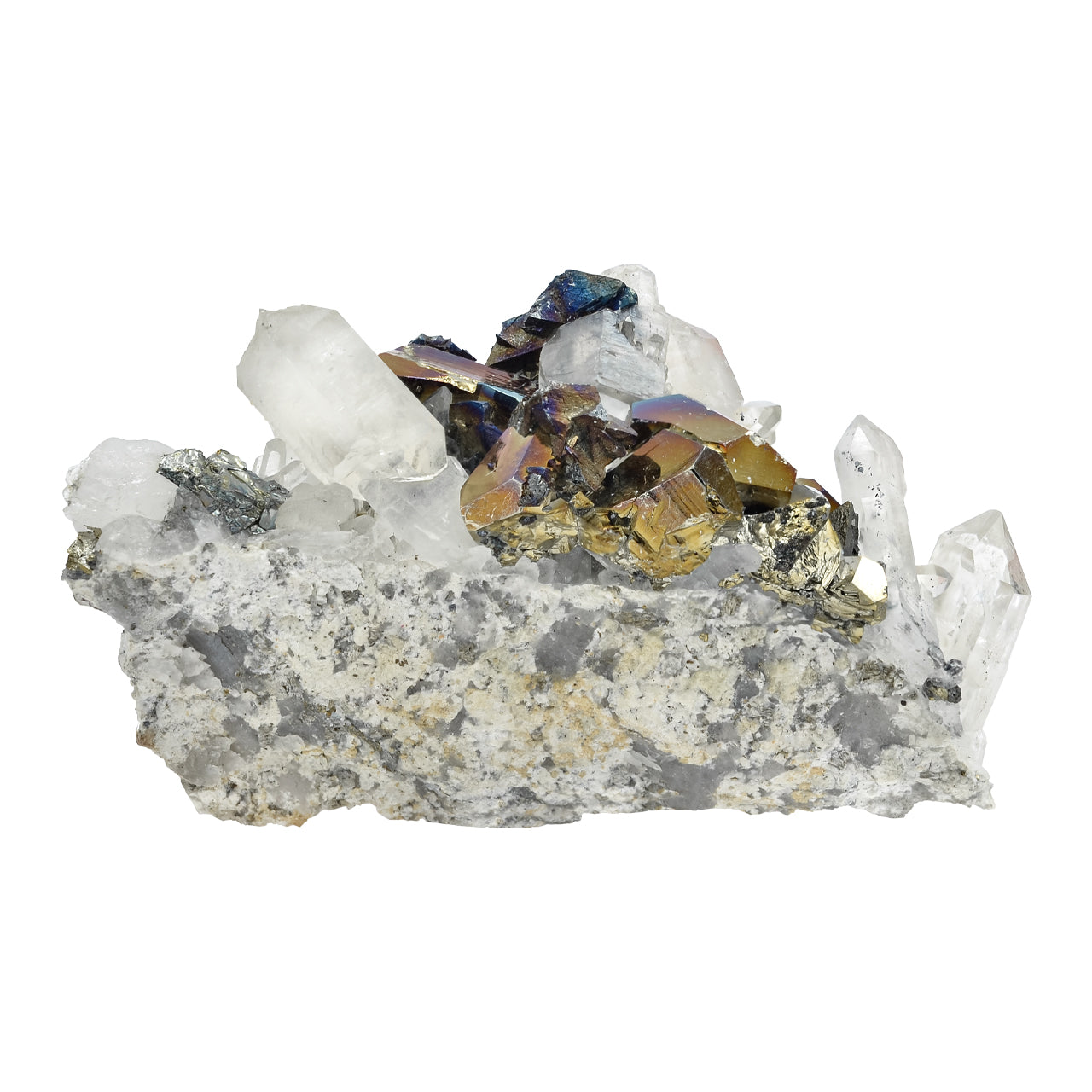 Starborn Rainbow Pyrite Crystal Collector's Corner Specimen 668 cts - 1 Piece
