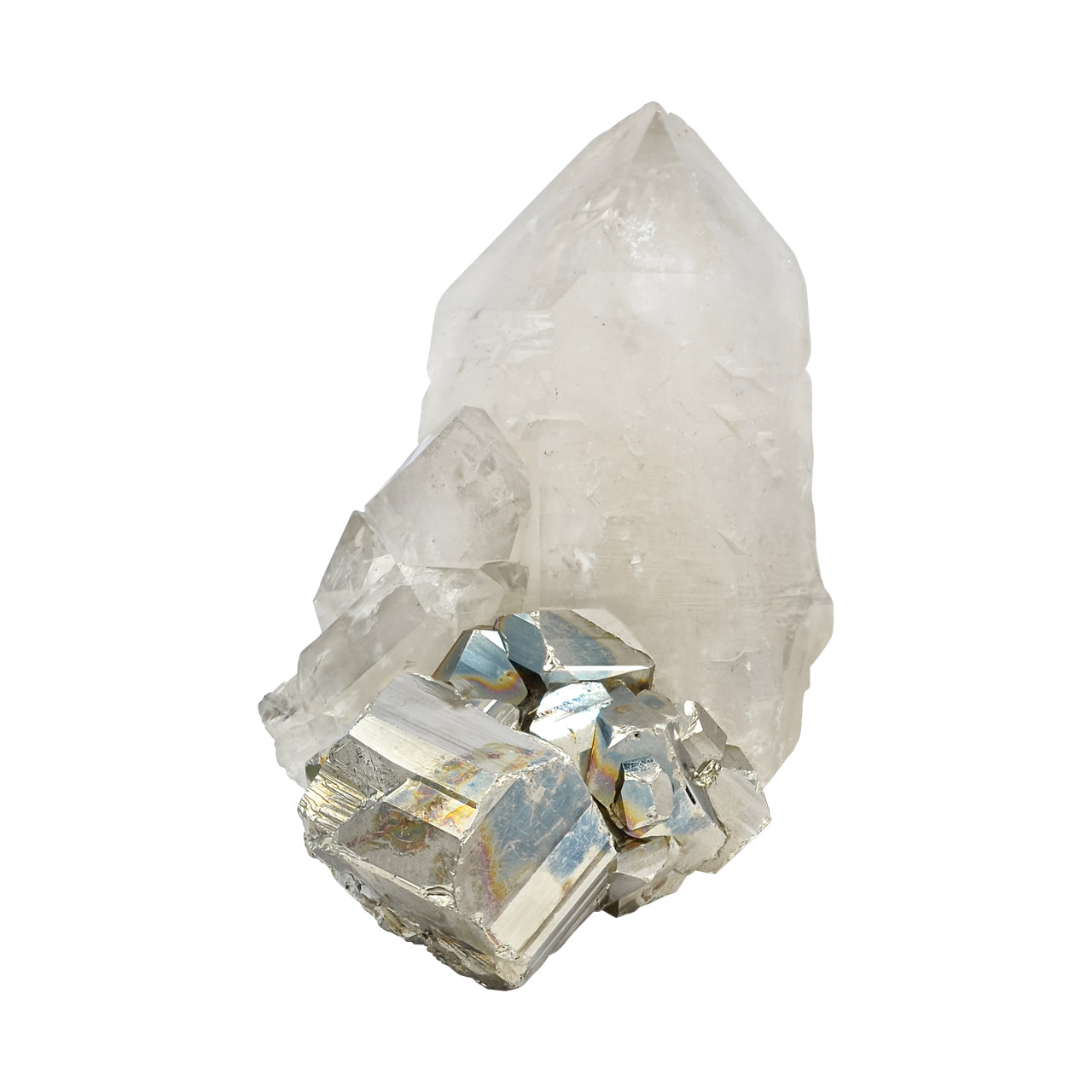 Starborn Pyrite with Quartz Crystal Collector's Corner Specimen 345ct - 1 Piece