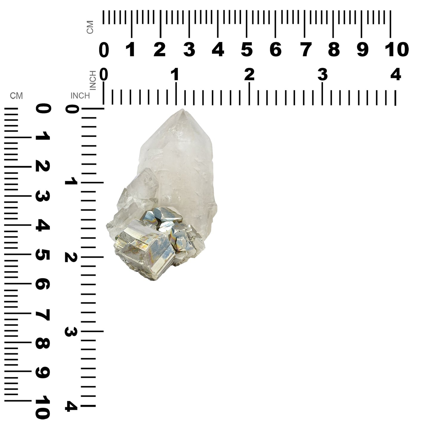Starborn Pyrite with Quartz Crystal Collector's Corner Specimen 345ct - 1 Piece