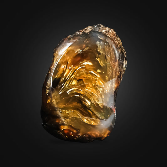 Starborn Lion's Mane Sumatra Amber Polished Collector's Corner Specimen 1,225ct - 1 Piece