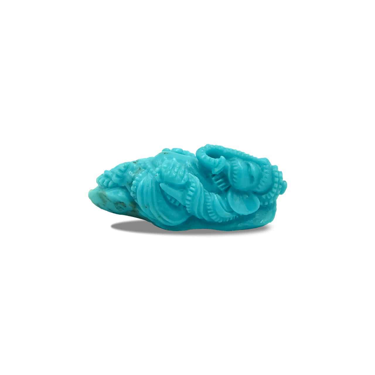 Starborn Hand Carved Turquoise Ganesh (50ct) - 1 Piece