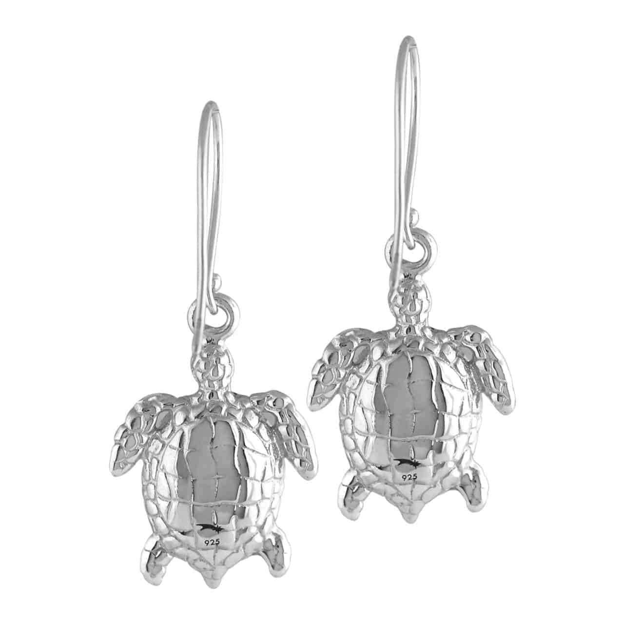 Starborn Ammolite and Sterling Silver Sea Turtle Earrings