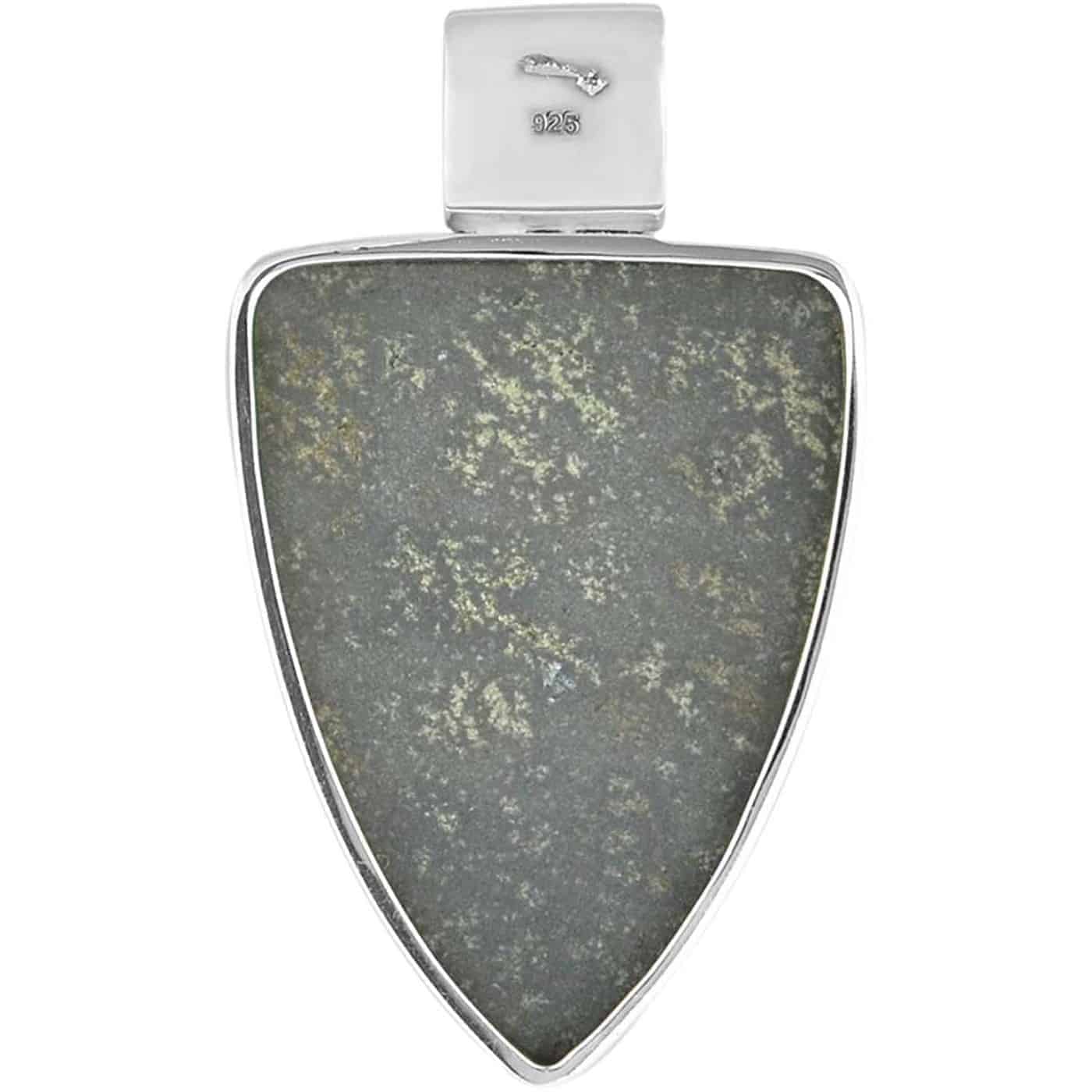 Starborn Ammolite and Sterling Silver Shield Pendant