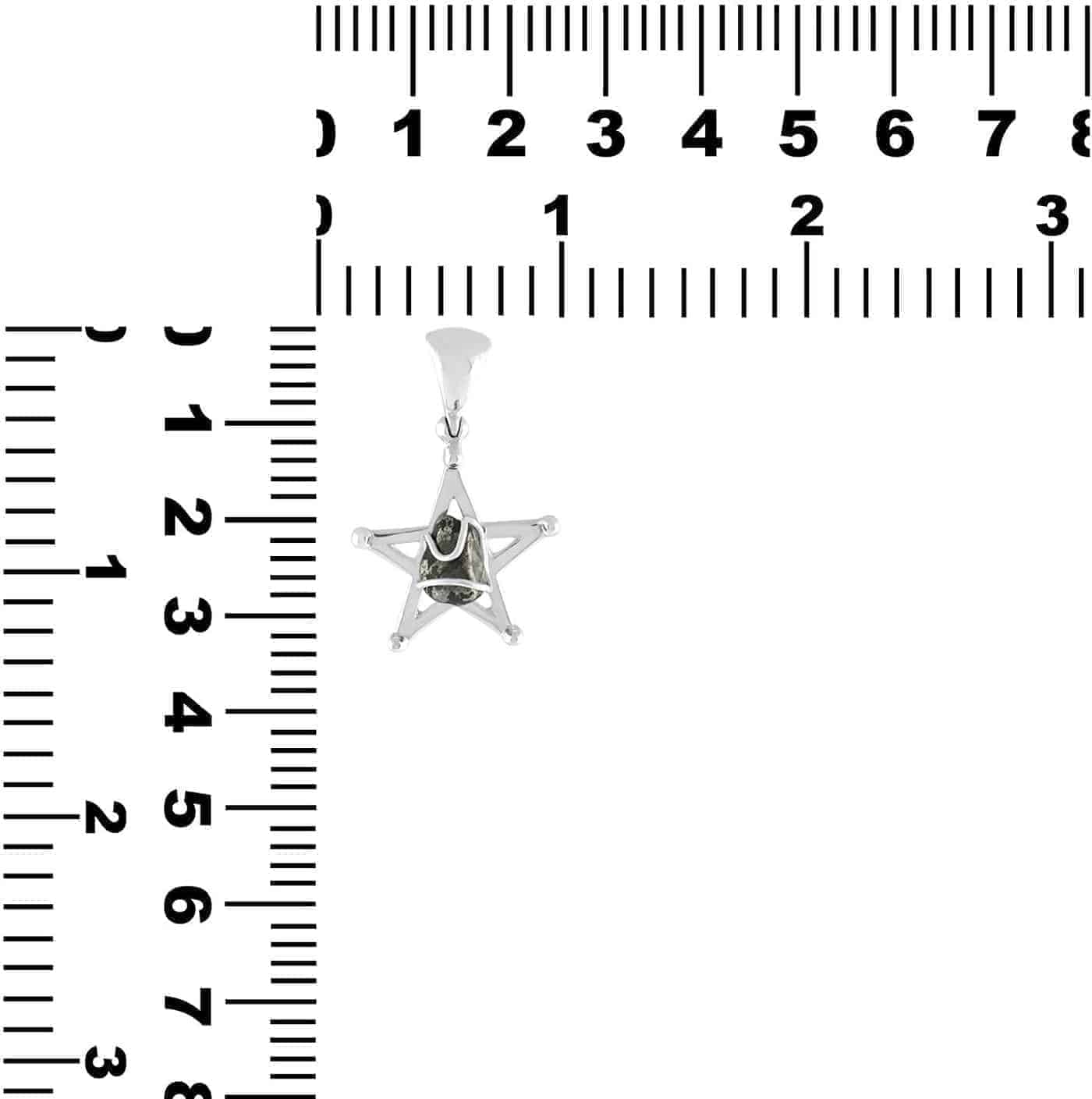Starborn Campo del Cielo Meteorite Star Cage Pendant in Sterling Silver