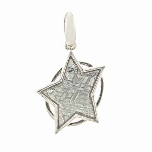 Starborn Muonionalusta Meteorite Star Pendant in Sterling Silver