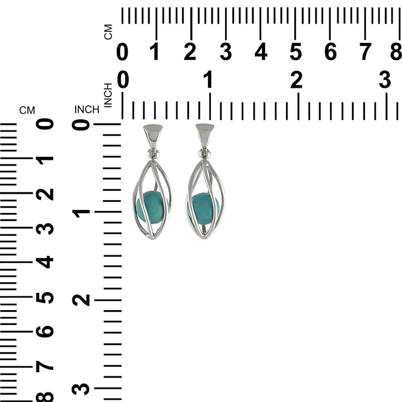Starborn Sterling Silver Pendant with 10mm Turquoise Sphere