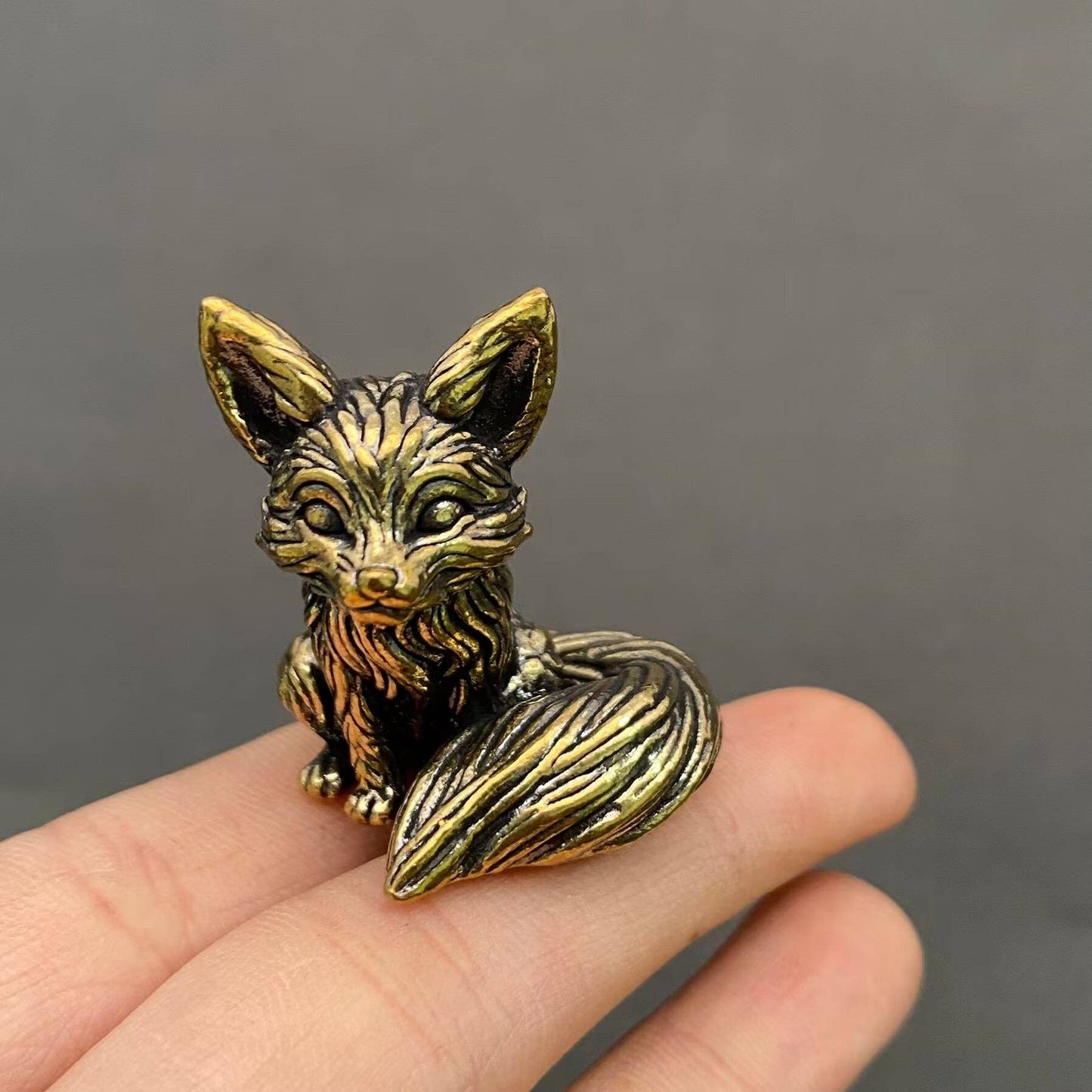 Brass Little Fox Crafts Desktop Ornaments Decoration