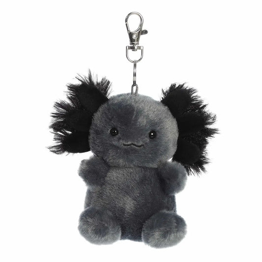 4" Plush Onyx Axolotl Palm Pals Clip-On